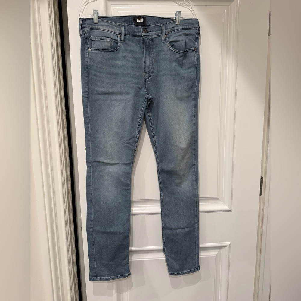 PAIGE Lennox Light Blue Skinny Jeans